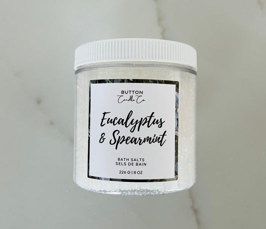 Eucalyptus and Spearmint Bath Salts 8oz