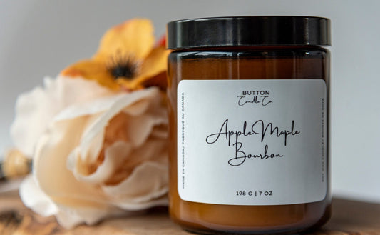 Apple Maple Bourbon Candle - Amber Jar 7oz